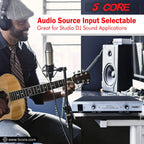 5Core Wireless Microphone VHF Handheld with 1 Lav Mic + Receiver