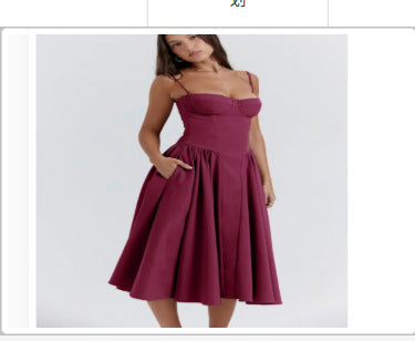 Women's High Waist Flow Long Dress