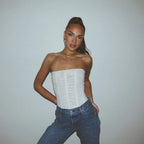 Women's Strapless Tube Top – Slim Fit Pullover