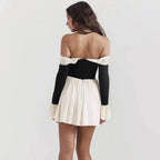 Supreme Dalia Strapless Bell Sleeve Mini Dress