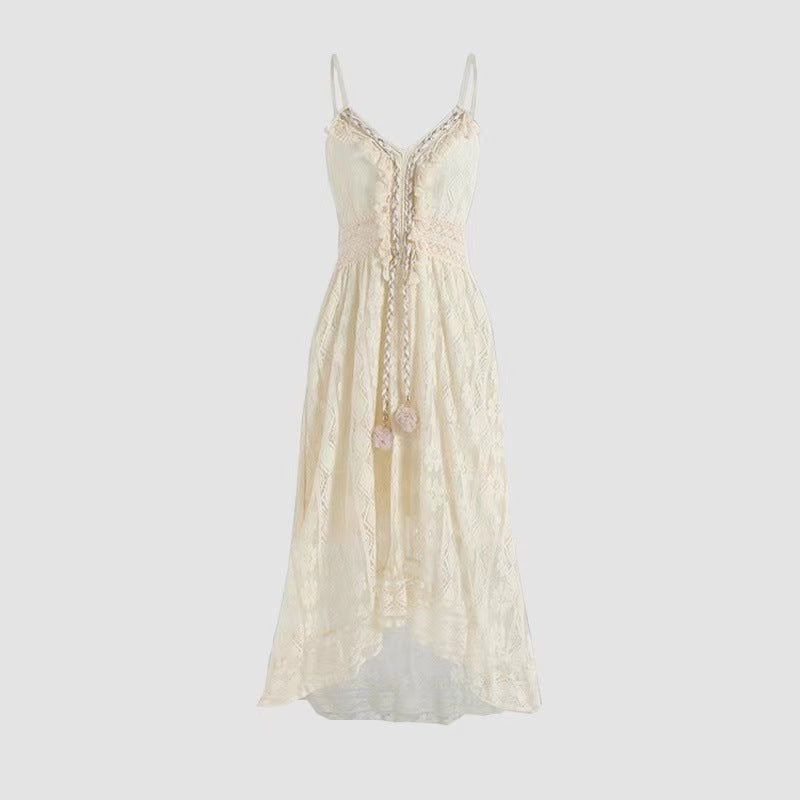 Women's Lace Embroidery Maxi Dress