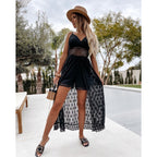 Women's Lace Embroidery Maxi Dress