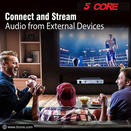 5Core Wireless Microphone VHF Handheld with 1 Lav Mic + Receiver
