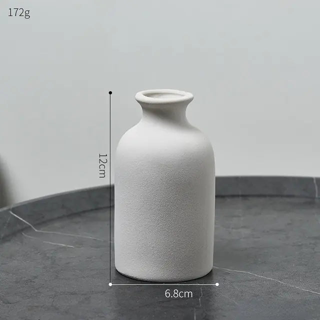 Simple White Ceramic Vase – 3 Sizes
