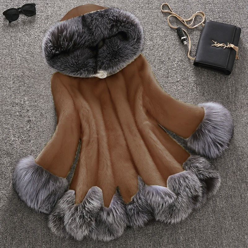 Faux Fur Mink Coat