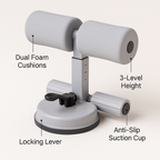Sit-Up Assistant for Home Fitness with Suction Cup