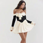 Supreme Dalia Strapless Bell Sleeve Mini Dress