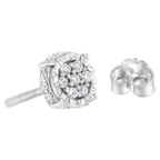 Diamond Floral Stud Earring