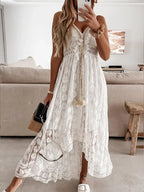 Women's Lace Embroidery Maxi Dress