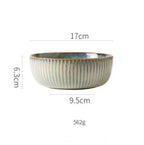 Japanese Ceramic Plates & Rice Bowl Set