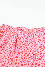 Leopard Print Tiered Skirt