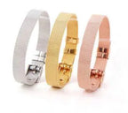 Stainless Steel Slider Bracelet -Rose Gold