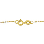 14K Gold Diamond Ribbon Heart Necklace