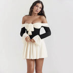 Supreme Dalia Strapless Bell Sleeve Mini Dress