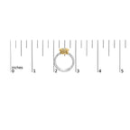 18K Gold Diamond Cross Ring